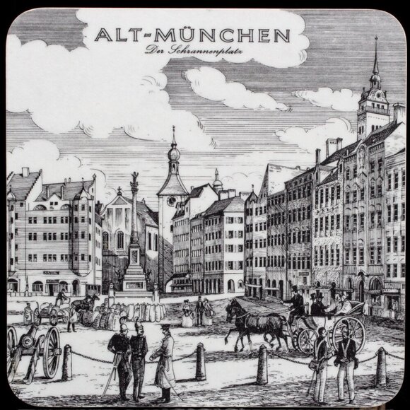 Vintage Alt-München Coasters By Schuberth Set Of 4 - Picture 2 of 8